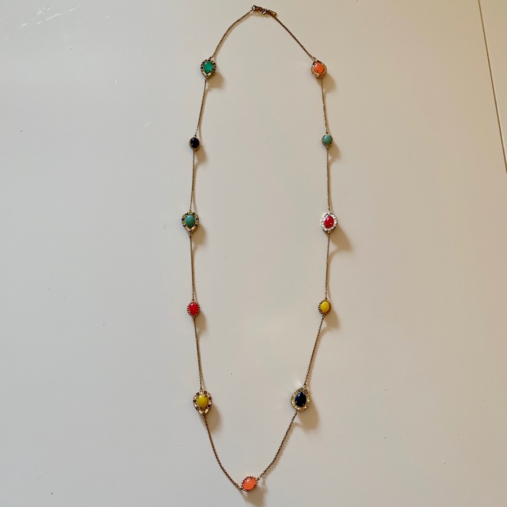 Kate Spade long multicolored necklace